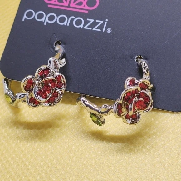 Mother of rose earrings - Picture 2 of 6